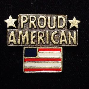 COPY - 🌸 3/$12 🐝  ‘Proud American’ Flag Tack Pin